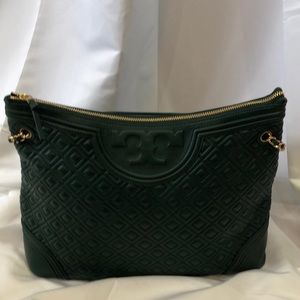 Tory Burch Hunter green handbag - never used